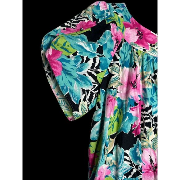 Hilo Hattie Vintage 1980’s Hawaiian Muu Muu/Maxi Dress Size Xl Vibrant Aloha - Picture 5 of 7